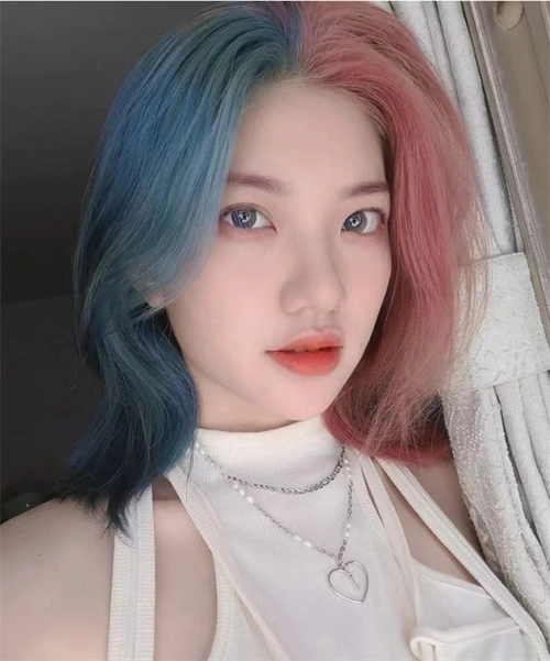 个性非主流染发 阴阳头双色染发_非主流发型 - 美发站