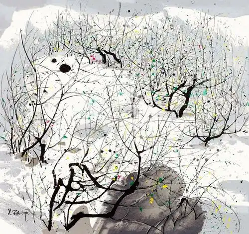 春风十里吴冠中江南水乡水墨画赏析