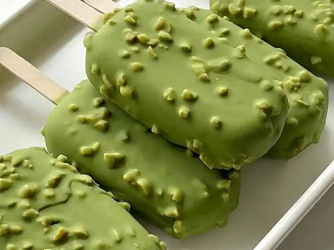 抹茶脆皮雪糕95清新浓郁!丝滑无冰渣