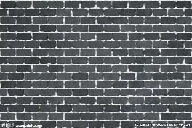 青砖旧墙纹理.
