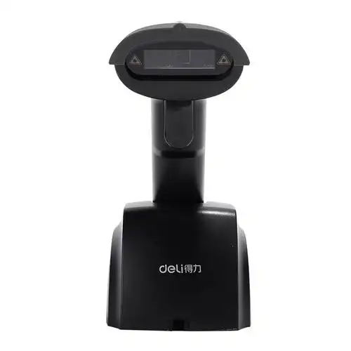 得力14951w无线扫描枪 超市快递仓库扫码枪 条码枪把抢 一维激光条形