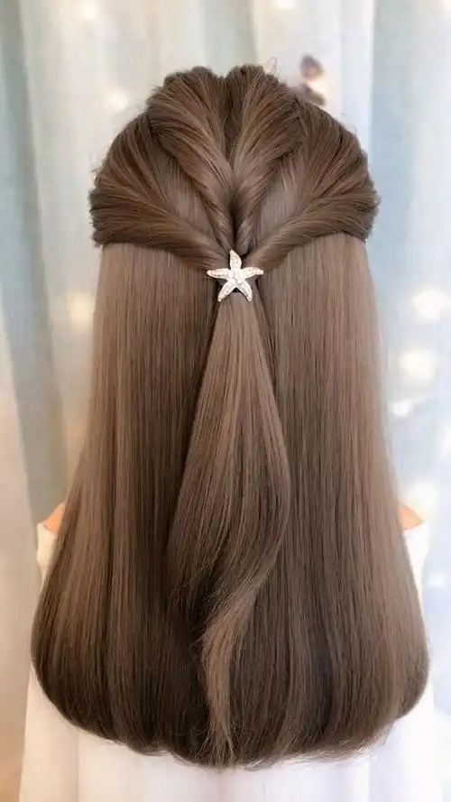 长头发这样扎才好看,优雅淑女