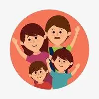 一家四口头像两儿子 卡通两个儿子四口之家头像_微信头像图片大全