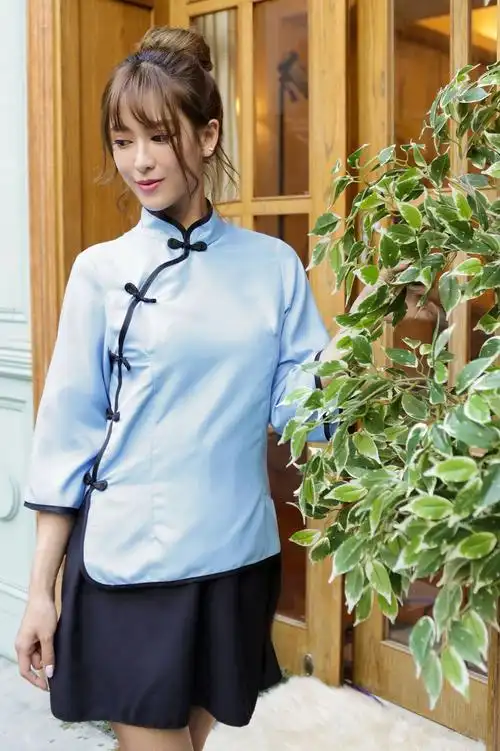 新款女装民国服五四学生装毕业装演出礼服表演服情趣套装8237