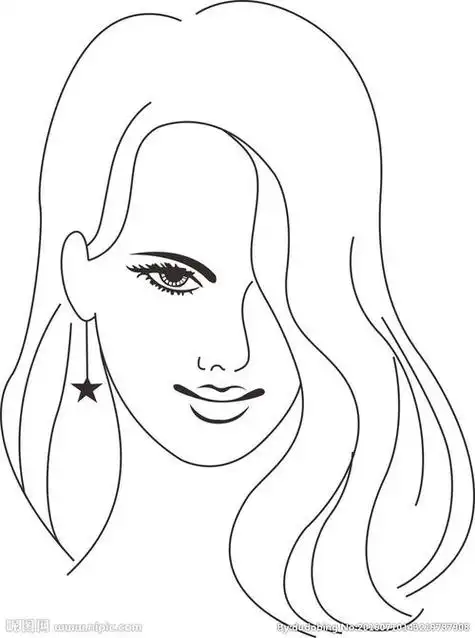 图片简笔画女人素材漂亮小美女简笔画戴帽子的女人简笔画少女卡通人物