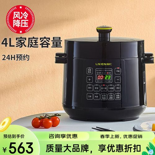 利仁(liven)电压力锅智能电防爆高压锅饭锅家用品牌压力锅3-6人 4l