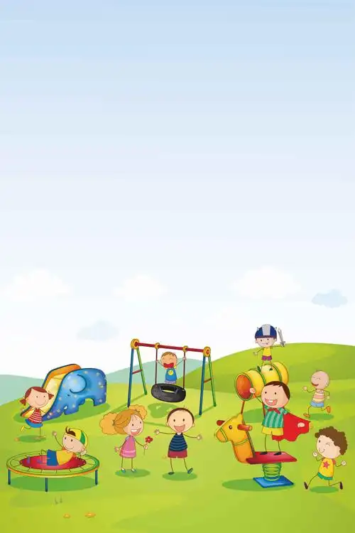 卡通儿童玩乐场景背景