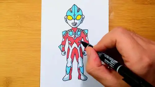 怎么画银河奥特曼简笔画