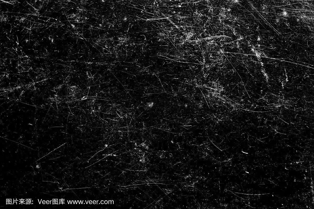 划痕孤立在黑色背景上.模板设计