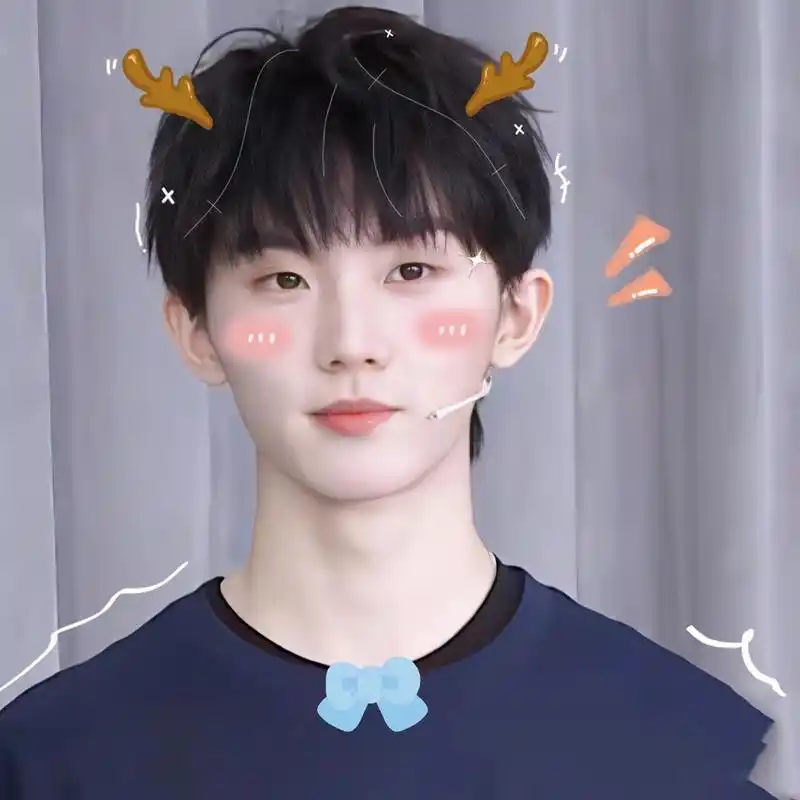 马嘉祺可爱头像 下次发谁的?贺峻霖的发在评论区