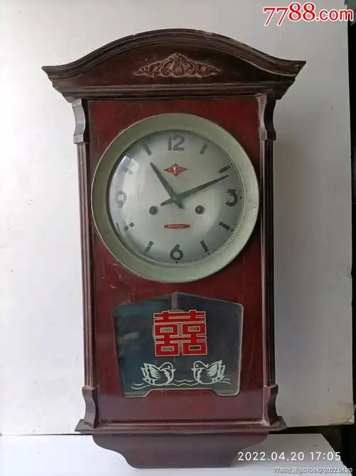 七八十年代沈阳钟厂金杯牌老挂钟_价格60元【草根藏】_第1张