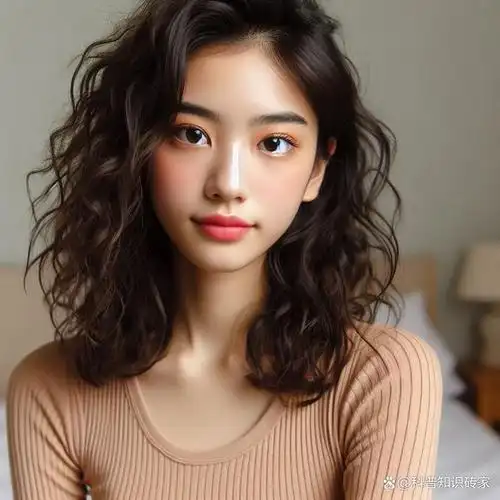 中发卷发是一种非常流行的发型,它适合不同的脸型和风格,可以营造出多