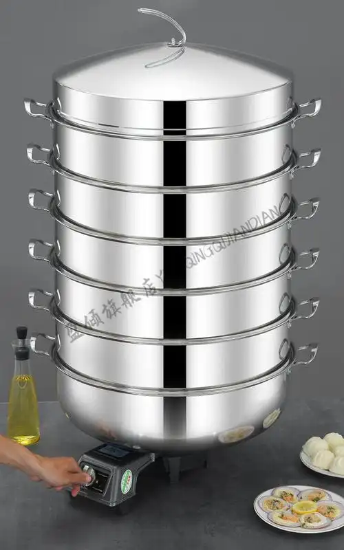 蒸馒头锅大型不锈钢蒸锅蒸笼蒸屉商用蒸包子蒸馒头蒸锅笼屉多层大号大