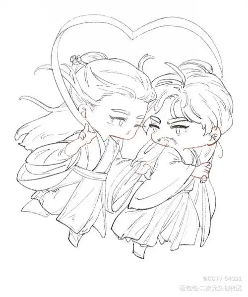 这是5_山河令温客行平涂日系q版原作绘画作品