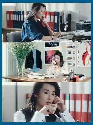 1988流金岁月张曼玉的90s港式职场装