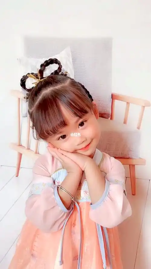 汉服小姐姐  #中秋节  #儿童编发