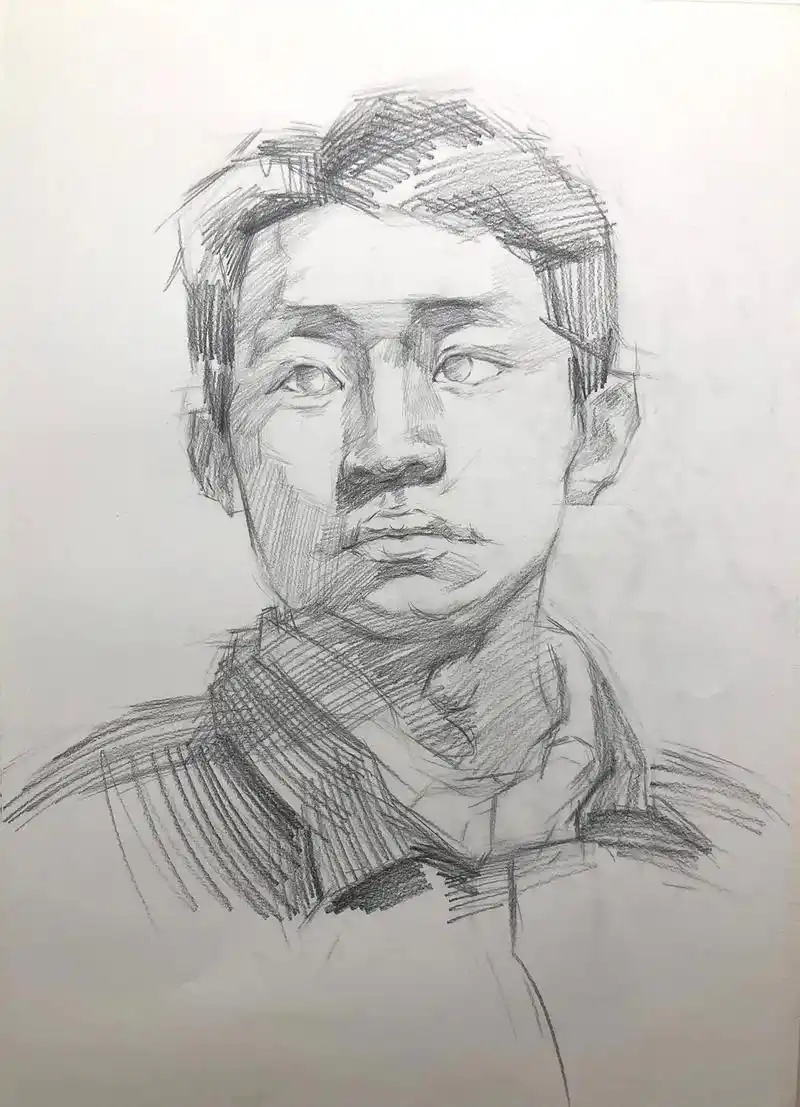 画画 #素描 #教程 #人物肖像 #联考 - 抖音