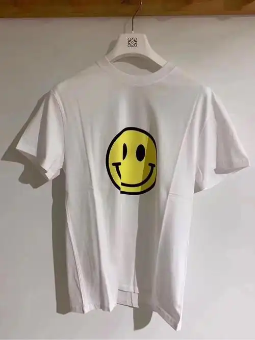 loewe笑脸t恤白色xs码起男女同款os倪妮同款流金岁月
