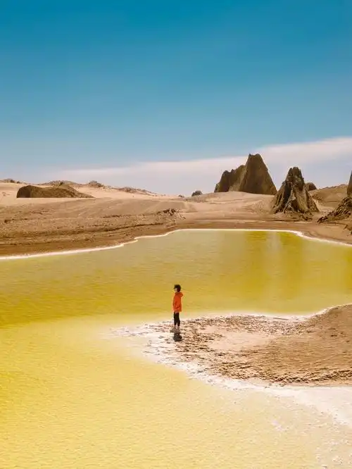 大西北最美黄色盐湖俄博梁硫磺湖97及攻略