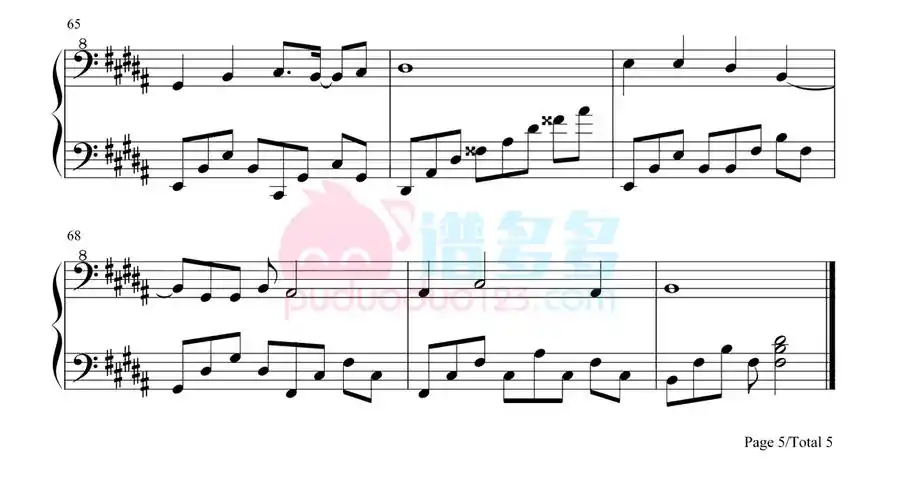 周深《和光同尘》钢琴谱