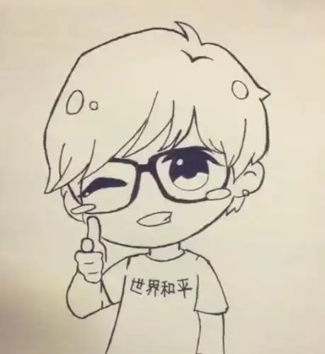 第1页素描人物 薛之谦薛之谦q版萌图简笔画-薛之谦简笔画步骤图片手绘