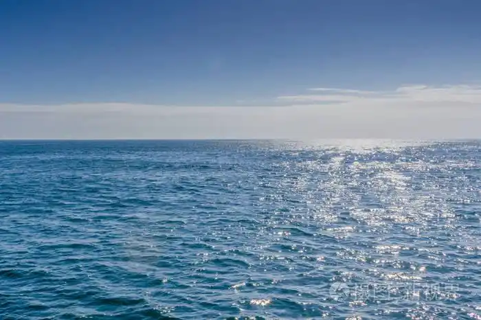 蓝色的大海与它反射的阳光照片-正版商用图片0wnfhs-摄图新视界