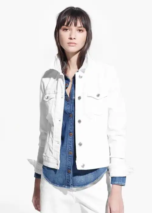 白色牛仔夹克 - t恤和上衣 - 女式 | mango