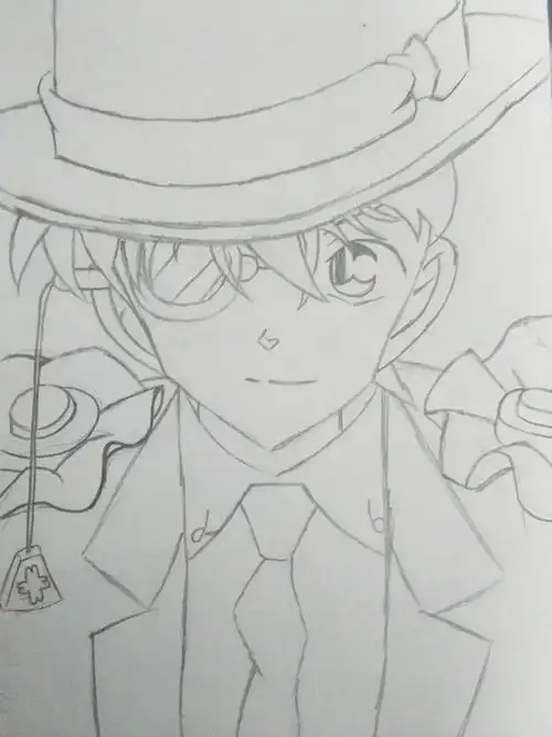 假如工藤新一穿上了怪盗基德的衣服