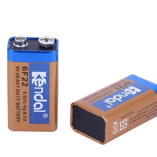 kendal力王9v电池6f22叠层方型话筒万用表玩具普通干电池