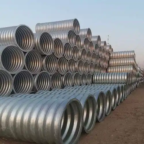 金属波纹管厂家镀锌钢制隧道波纹管涵拱形桥涵大口径钢波纹涵管