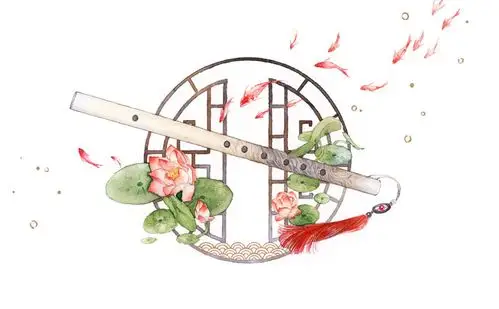 手绘古物【笛子】【流苏】【古风】