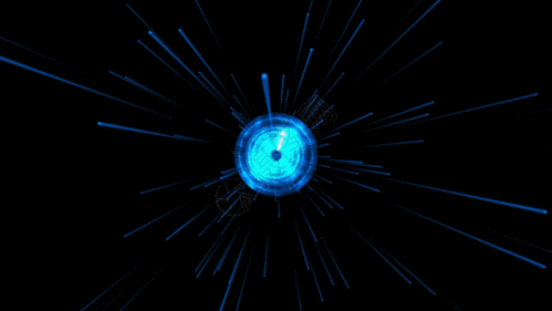 粒子科技空间光线穿梭背景gif图片素材