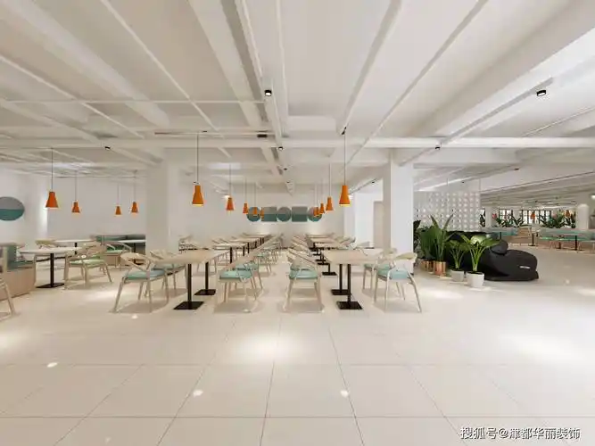 银川装修公司津都华丽银川城投职工餐厅设计装修方案