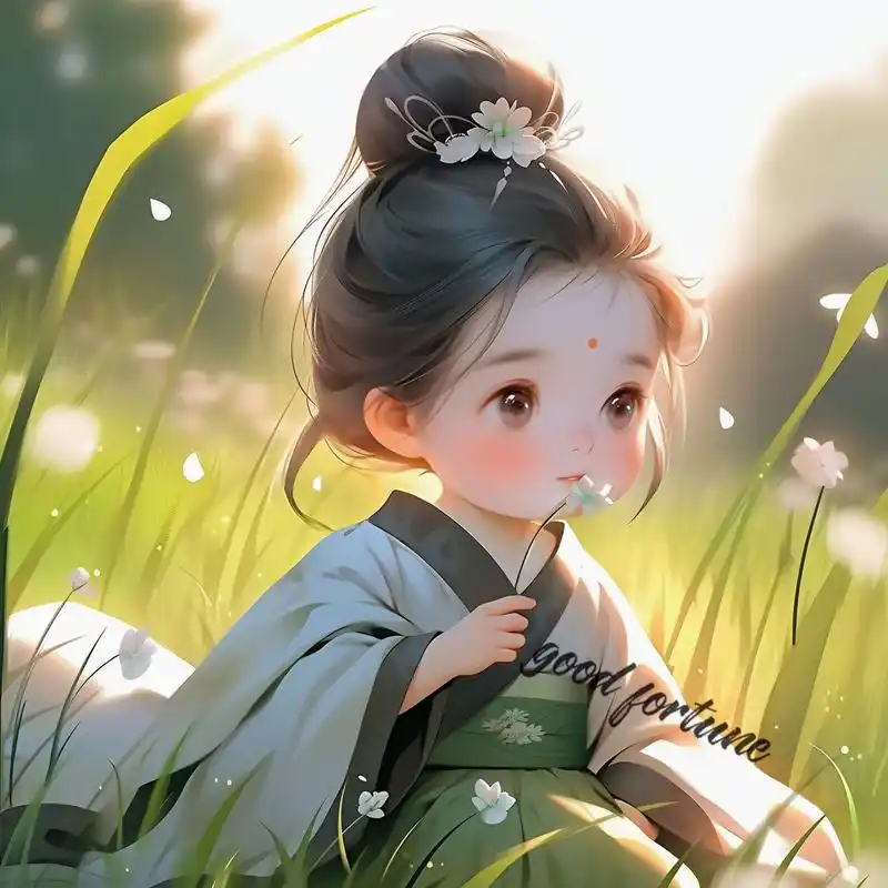 萌系/古风小仙女头像  晚霞与玫瑰共烩浪漫,你是我藏在心底的爱意泛滥