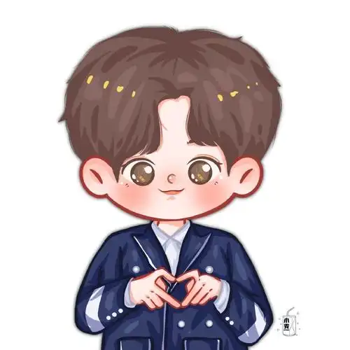 还有人没看过画出来的q版周柯宇吗?超级可爱!