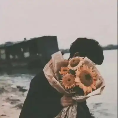 阡韵森系持花情头