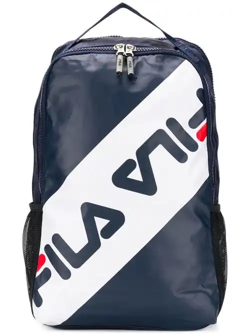 fila front logo backpack - 蓝色