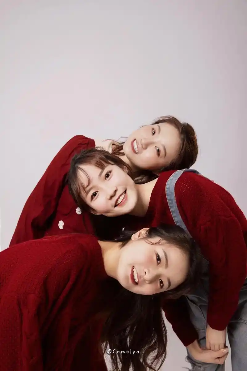 三人闺蜜合影写真