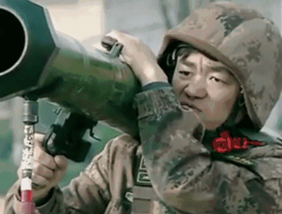 王宝强军装大炮生气dugif动图_动态图_表情包下载_soogif