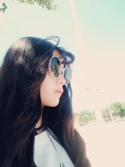 女生头像 侧脸 墨镜
