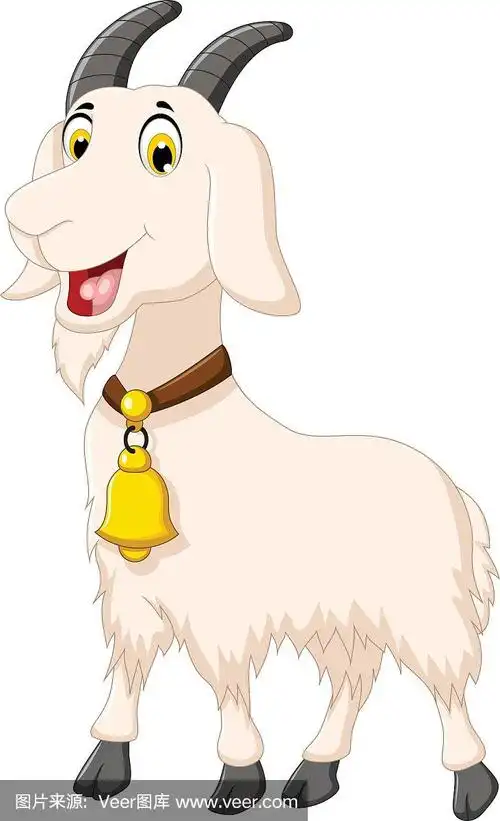 可爱的山羊卡通造型