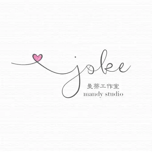 热销水印制作_高清水印设计桃心爱心logo制作简约飘逸头像设计简单款