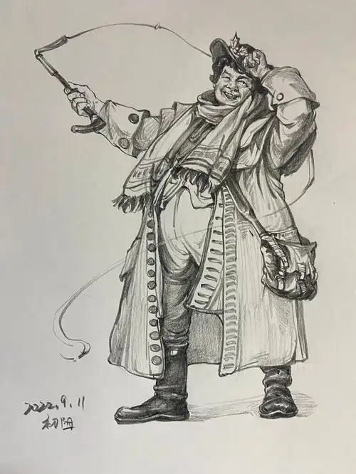 单人速写有照片有素材来源