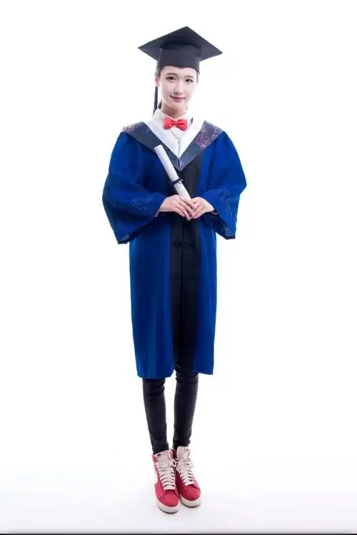 学士服 大学生毕业礼服 博士服文科演出的服搭配帽子硕士服成人礼