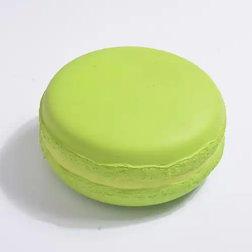 热款马卡龙奶油蛋糕仿真树脂马卡龙纯色小面包慢回弹摄影道具摆件