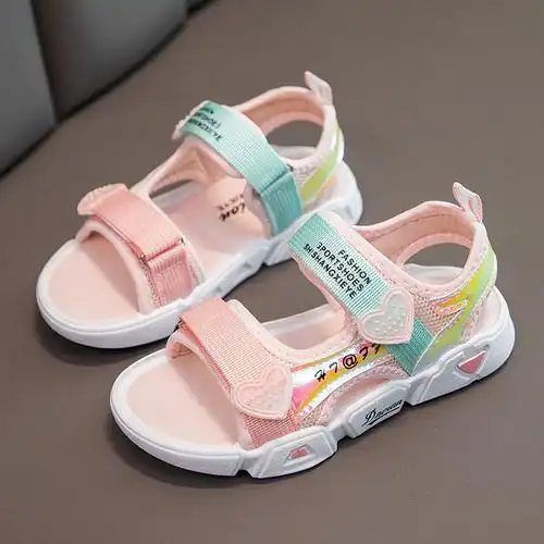 27-37码儿童凉鞋子新款夏季女童外穿防滑沙滩鞋中大童小学生凉鞋