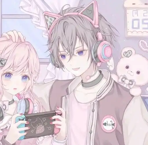 粉色系的情头_情侣头像_离婚_素材_头像