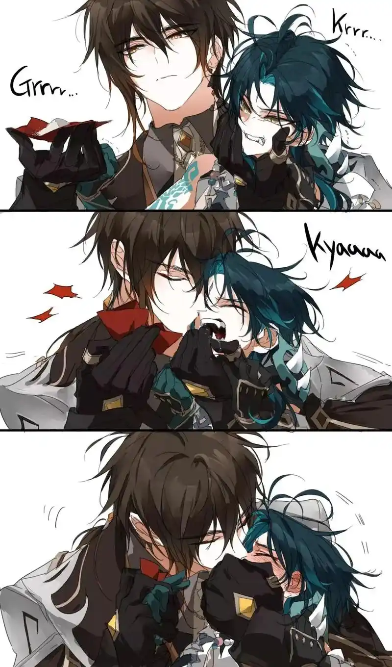 原神与你同行 #岩魈 #钟离 #魈 #恋与提瓦特 - 抖音