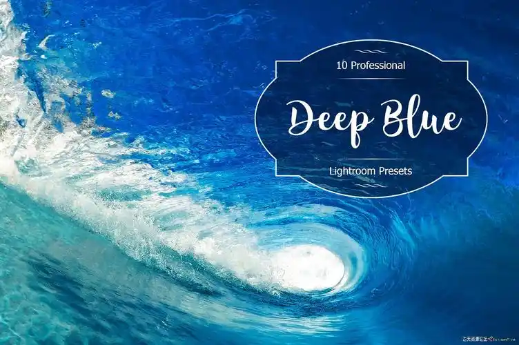 深蓝色色彩校正lightroom预设deepbluelrpresets