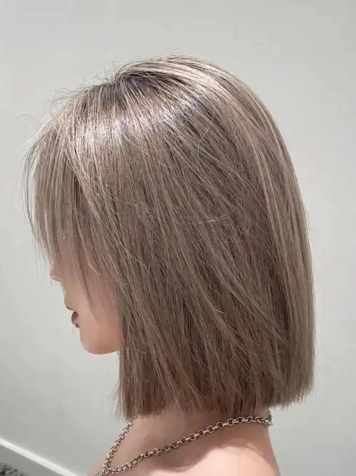 奶茶灰发色龙华染发